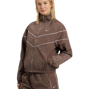 Nike Sportswear Windrunner Women’s Jacket S Ironstone/White Full Zip Lightweight